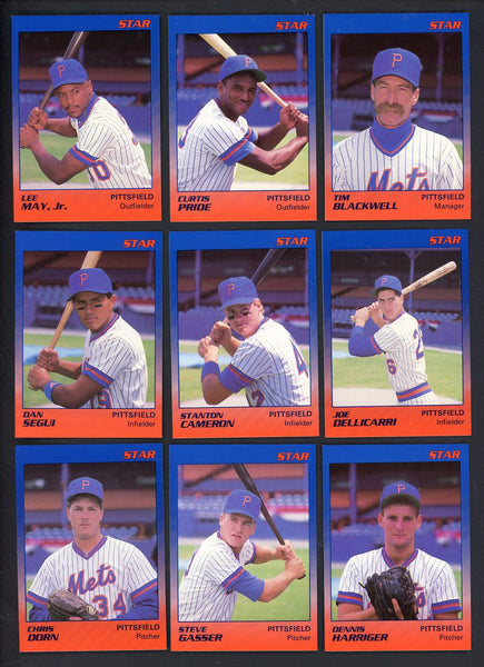1989 Star Pittsfield Mets Complete Set Curtis Pride 544058