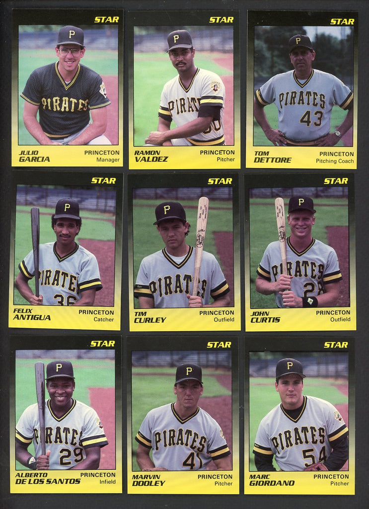 1989 Star Princeton Pirates Complete Set Ramon Valdez 544059