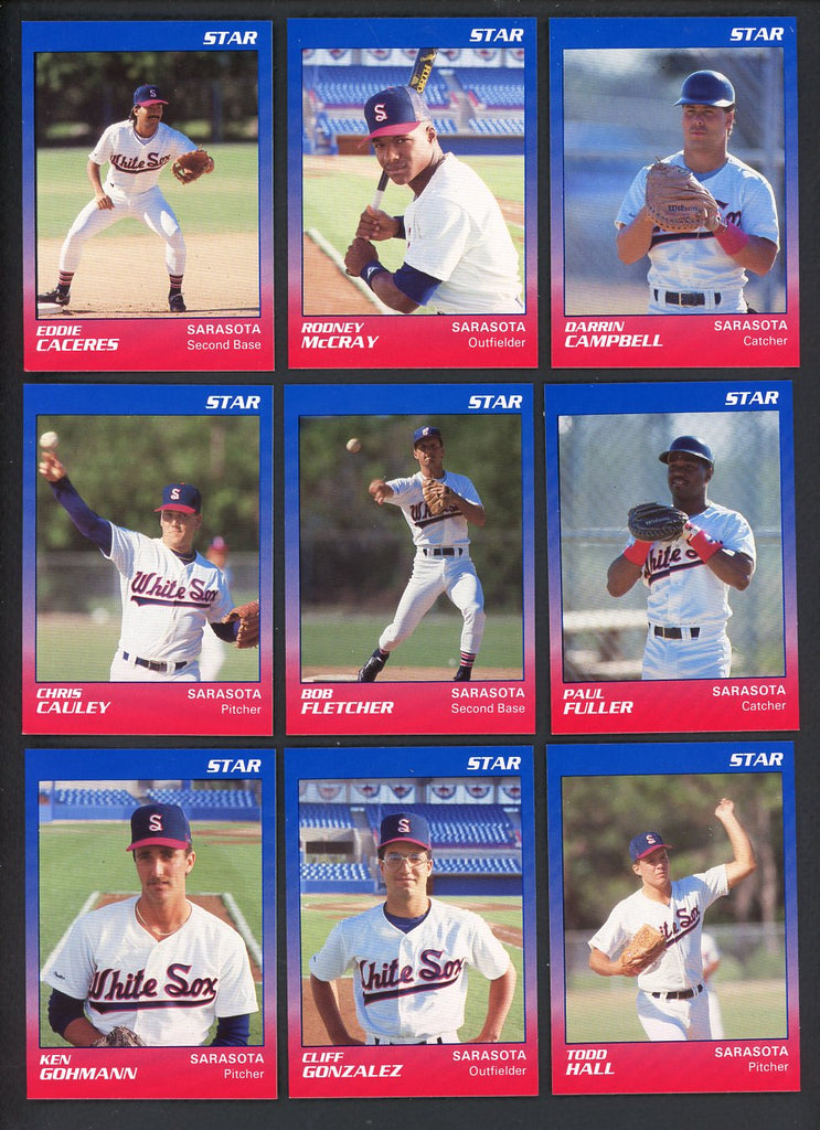 1989 Star Sarasota White Sox Complete Set Rodney McCray 544064