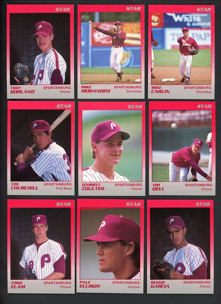 1989 Star Spartanburg Phillies Complete Set Mickey Morandini 544065
