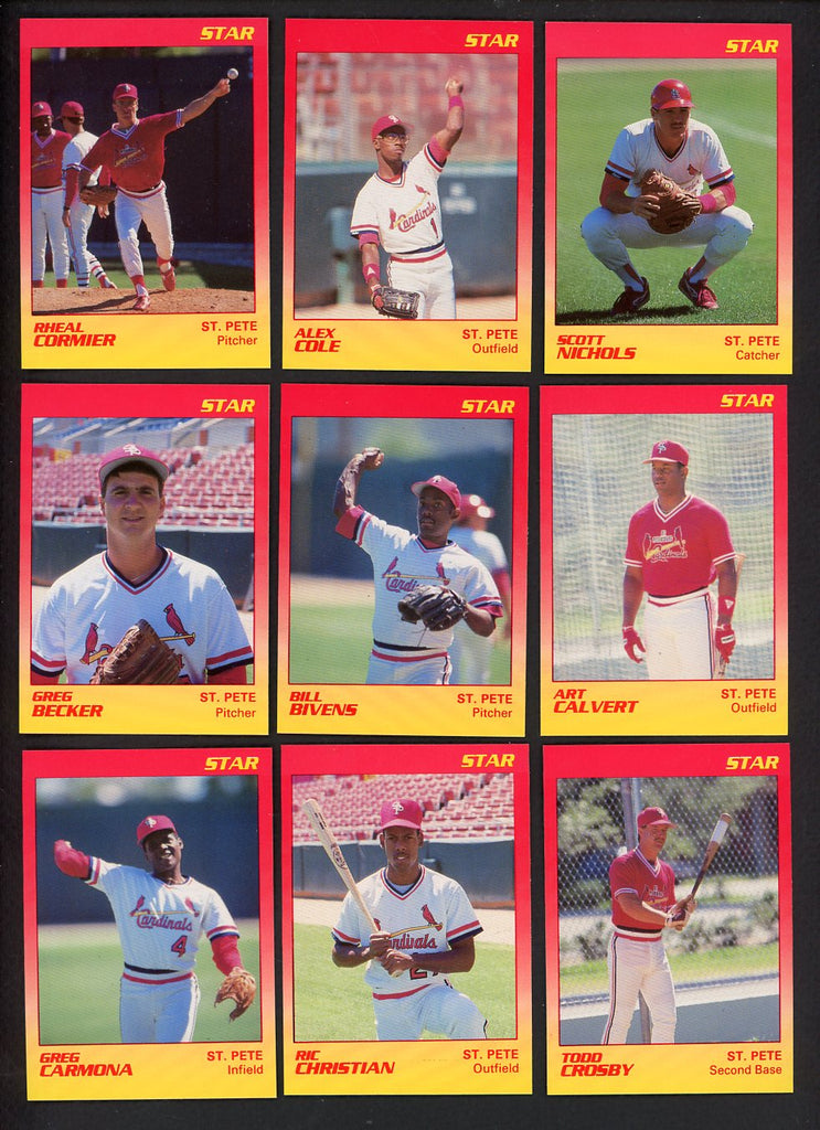1989 Star St. Petersburg Cardinals Complete Set Alex Cole 544067
