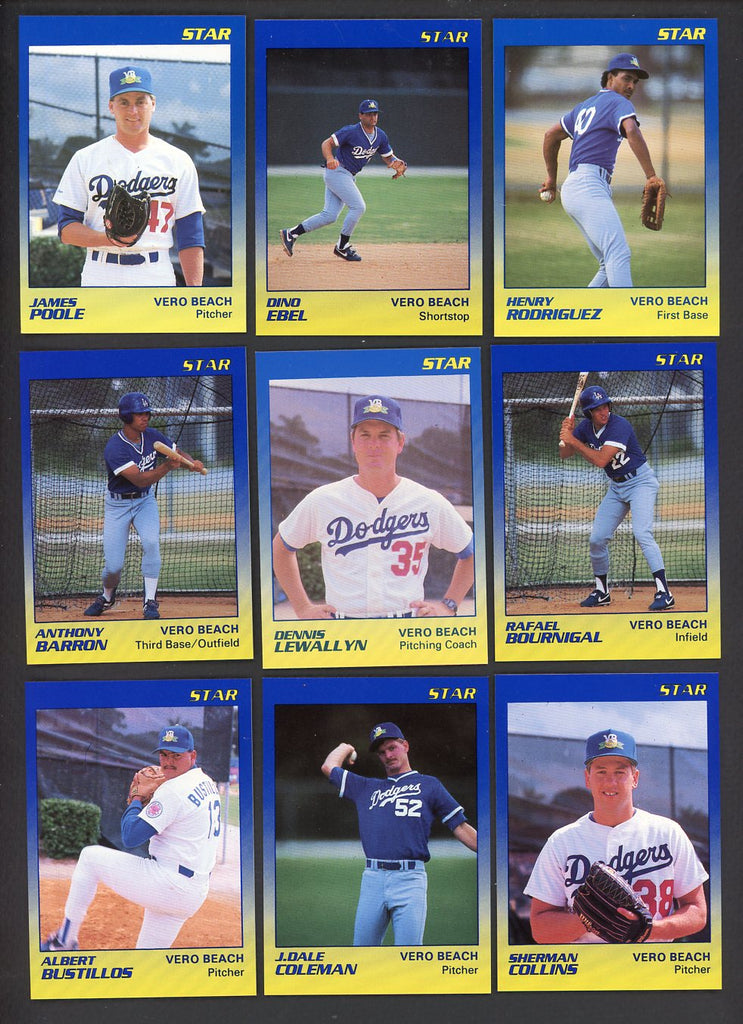1989 Star Vero Beach Dodgers Complete Set Henry Rodriguez 544068