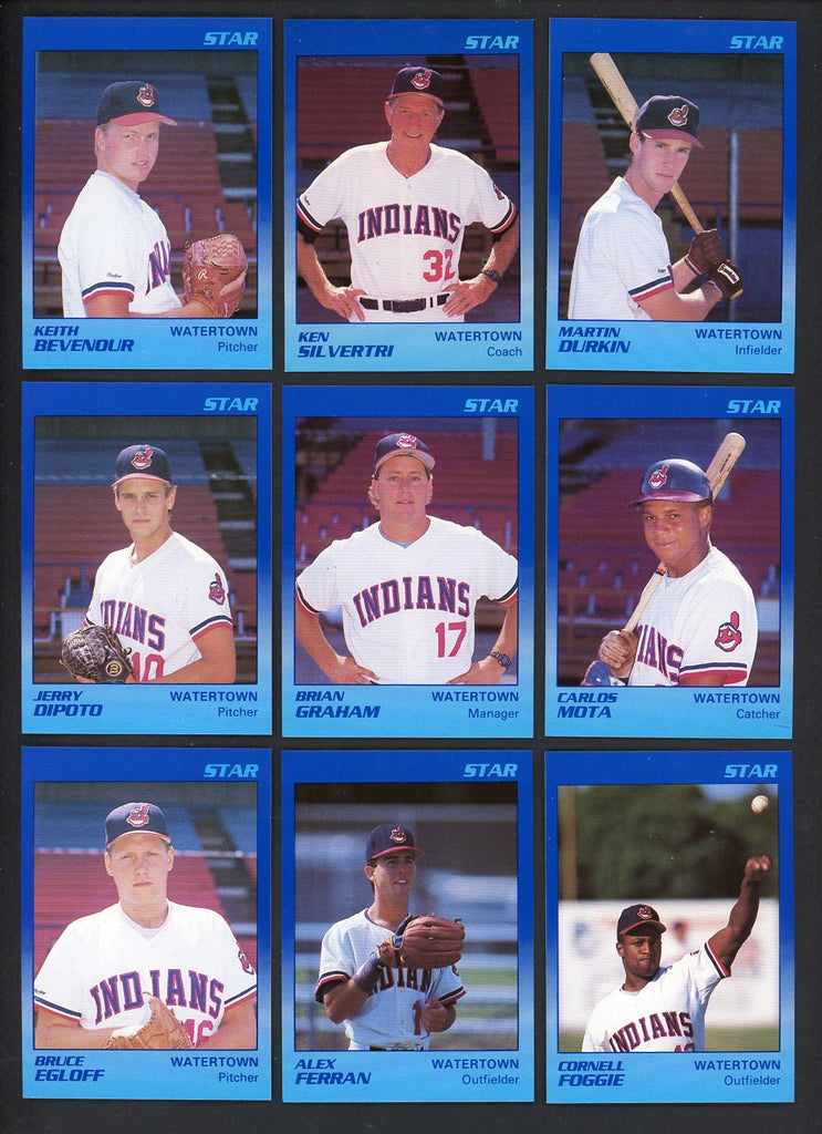 1989 Star Watertown Indians Complete Set Ken Silvestri 544070