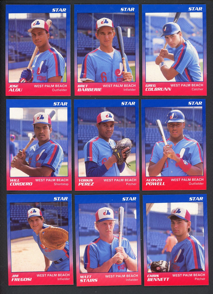 1989 Star West Palm Beach Expos Complete Set Matt Stairs 544071