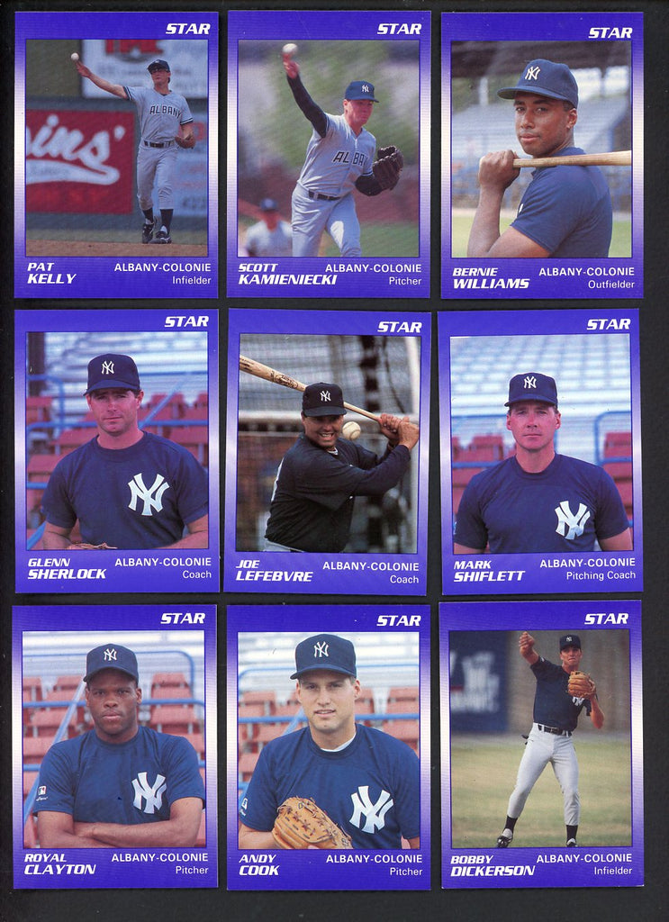 1990 Star Albany Colonie Yankees Complete Set Bernie Williams 544076