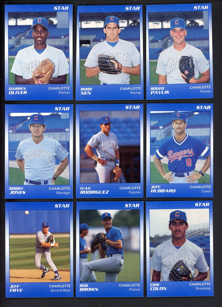 1990 Star Charlotte Rangers Complete Set Ivan Rodriguez 544082