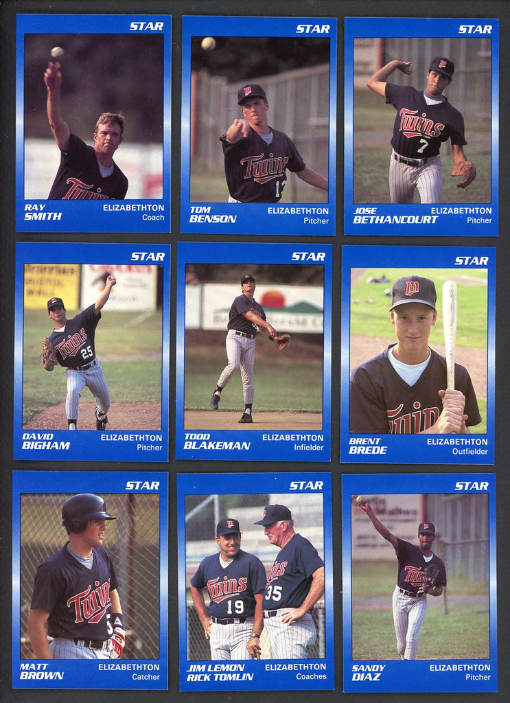 1990 Star Elizabethton Twins Complete Set Jim Lemon 544086