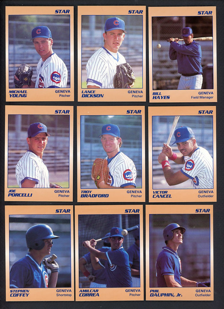 1990 Star Geneva Cubs Complete Set Lance Dickson 544090