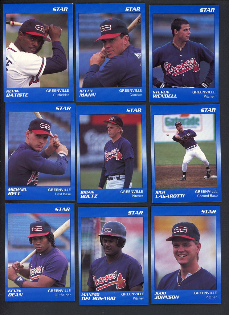 1990 Star Greenville Braves Complete Set Kelly Mann 544092