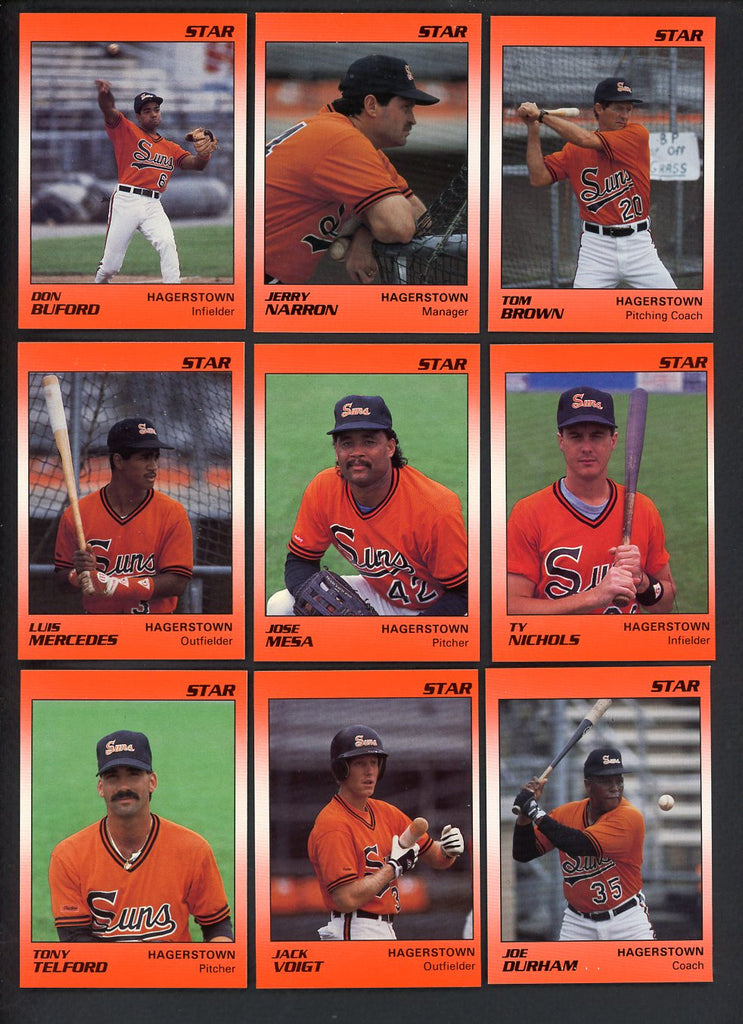 1990 Star Hagerstown Suns Complete Set Jose Mesa 544093