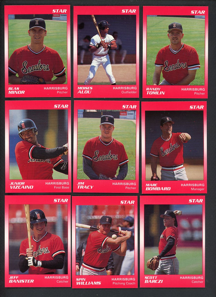 1990 Star Harrisburg Senators Complete Set Moises Alou 544095