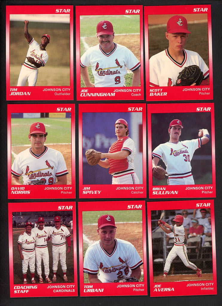 1990 Star Johnson City Cardinals Complete Set Tim Jordan 544096
