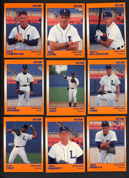 1990 Star Lakeland Tigers Complete Set Johnny Lipon 544100