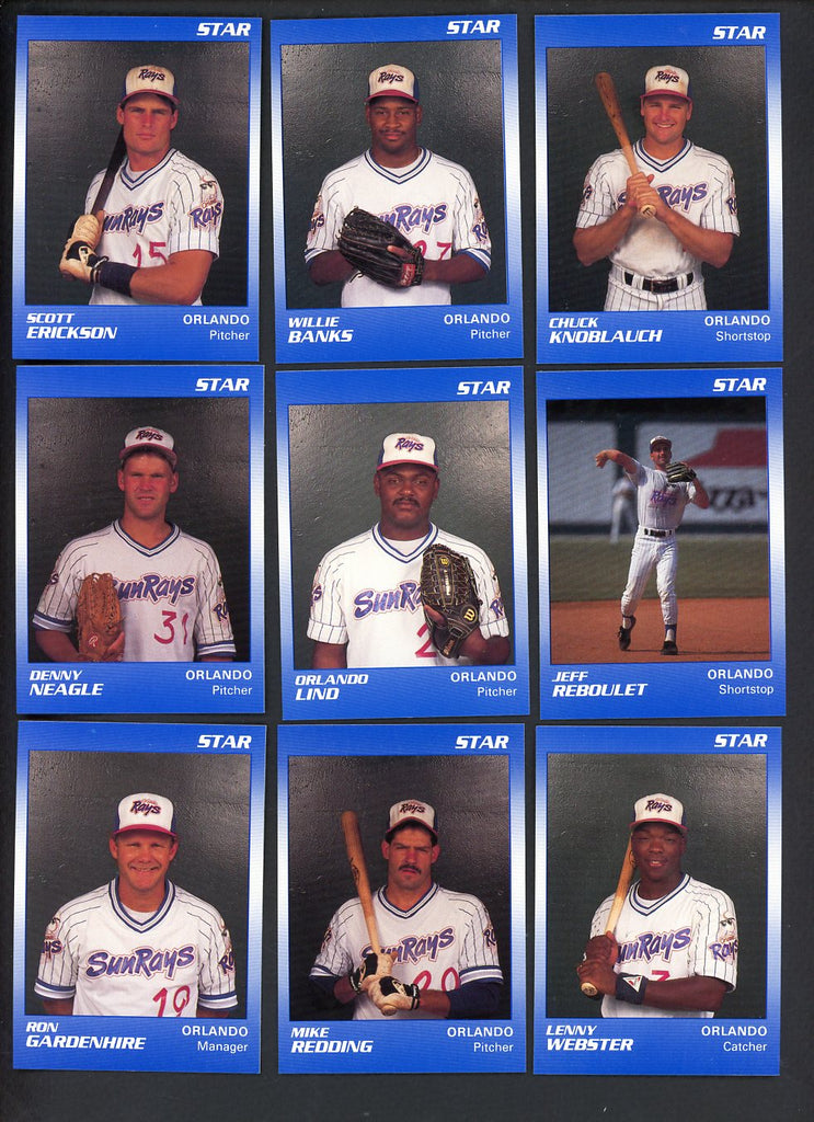 1990 Star Orlando Sun Rays Complete Set Chuck Knoblauch 544105