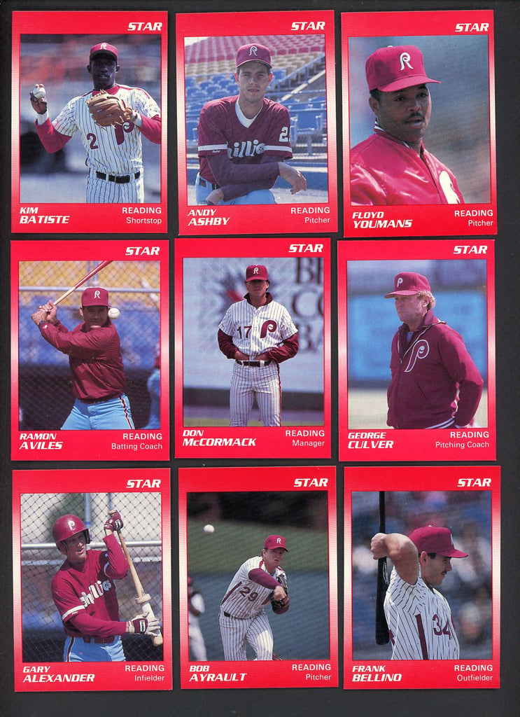 1990 Star Reading Phillies Complete Set Andy Ashby 544108