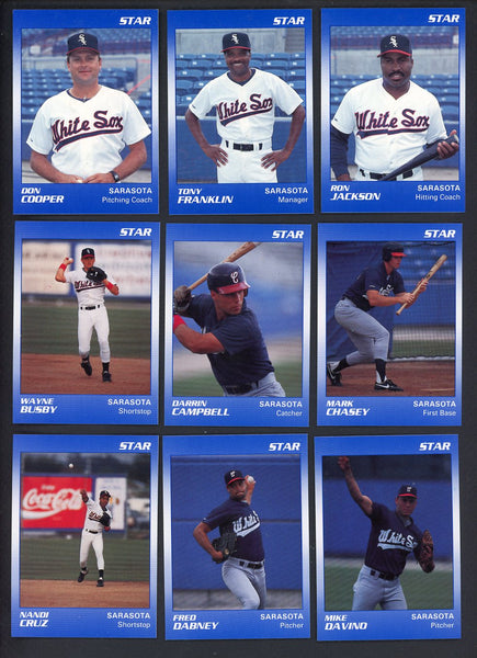 1990 Star Sarasota White Sox Complete Set Ron Jackson 544111