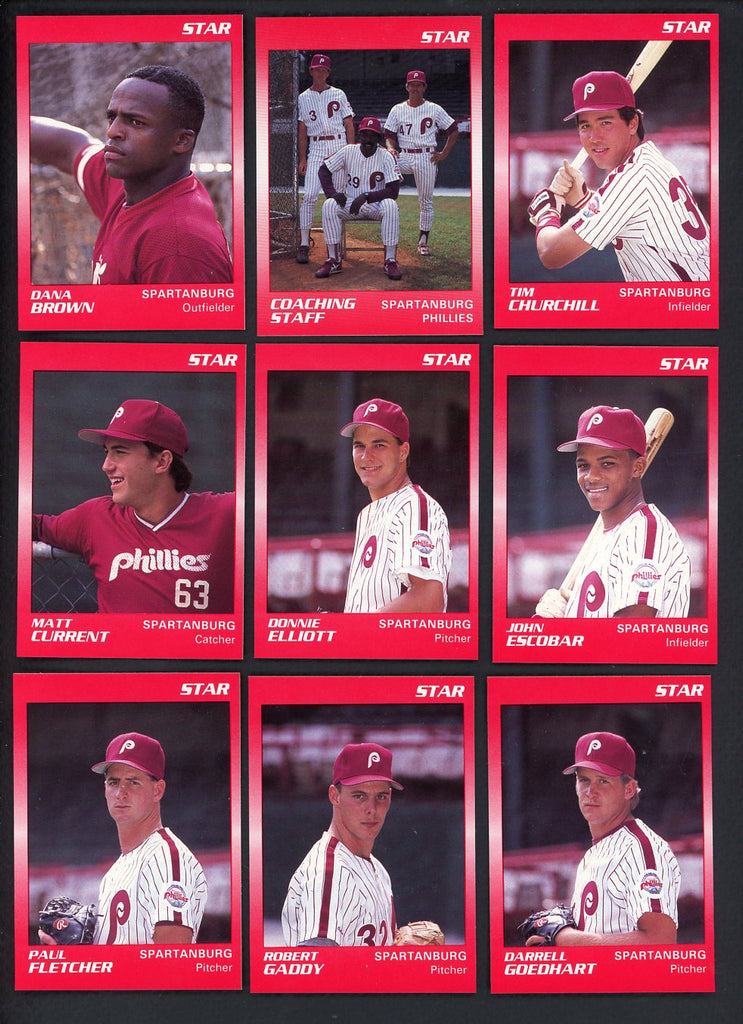 1990 Star Spartanburg Phillies Complete Set Buzz Capra 544113
