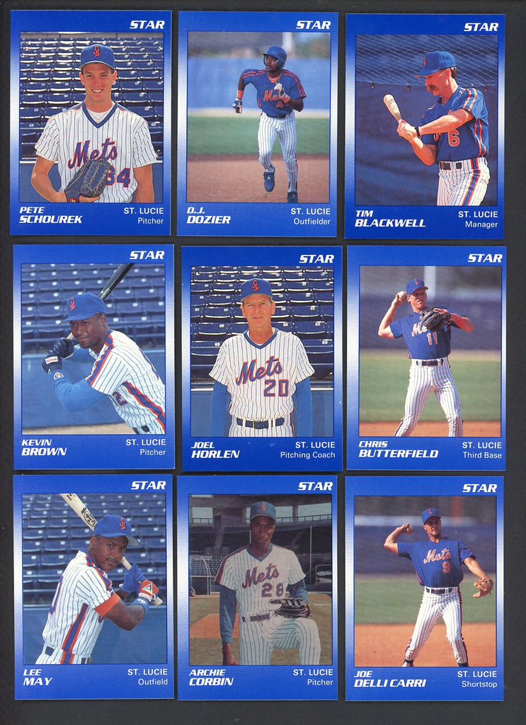 1990 Star St. Lucie Mets Complete Set Pete Schourek 544114