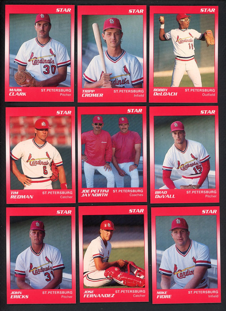 1990 Star St. Petersburg Cardinals Complete Set Tripp Cromer 544115