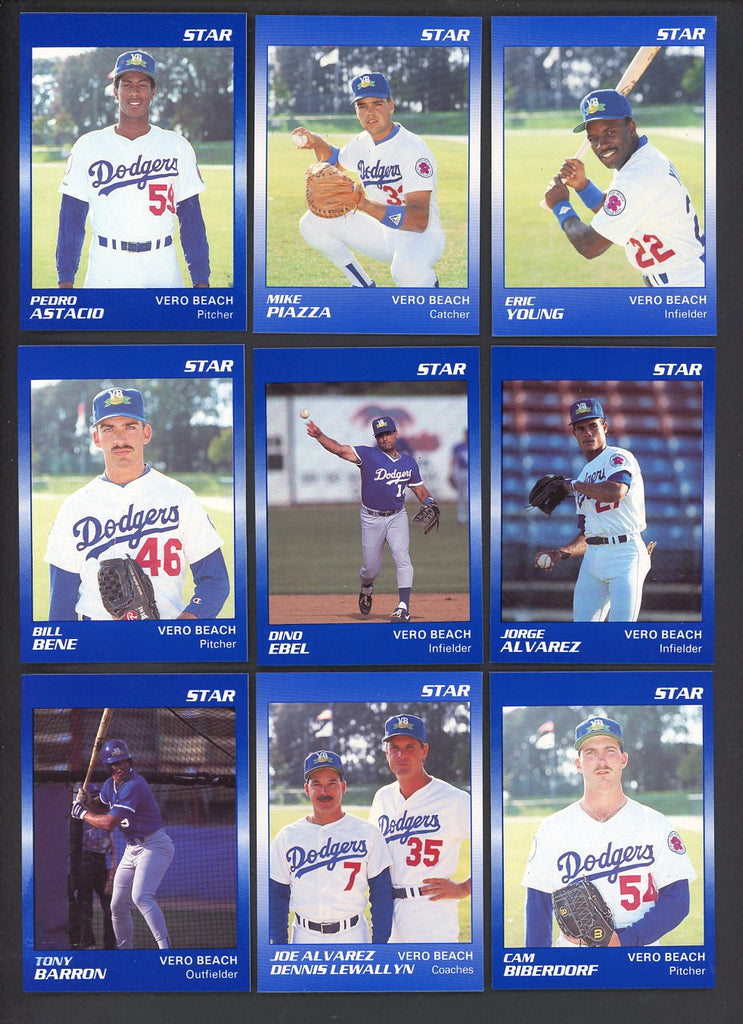 1990 Star Vero Beach Dodgers Complete Set Mike Piazza 544116