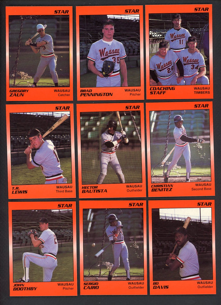 1990 Star Wausau Timbers Complete Set Greg Zaun 544118
