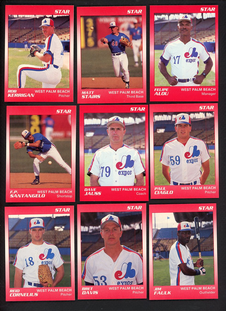 1990 Star West Palm Beach Expos Complete Set Felipe Alou 544119