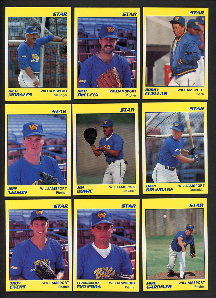 1990 Star Williamsport Bills Complete Set Rich Delucia 544120