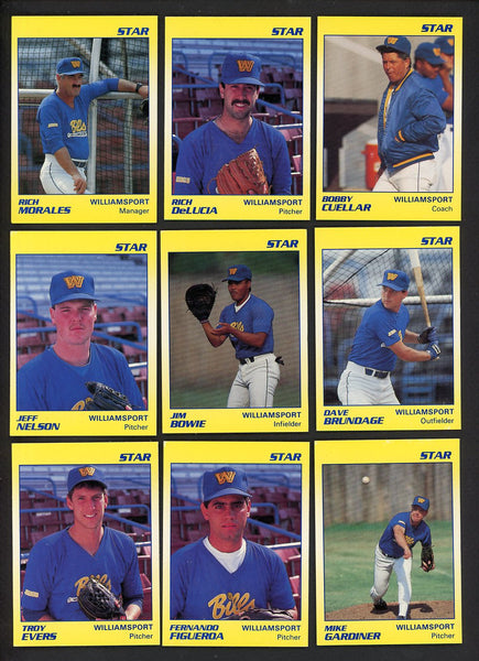 1990 Star Williamsport Bills Complete Set Rich Delucia 544120