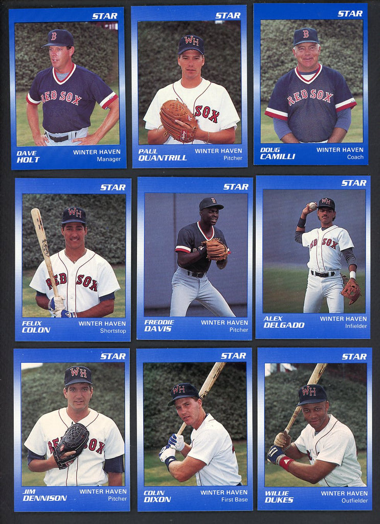 1990 Star Winter Haven Red Sox Complete Set Paul Quantrill 544121