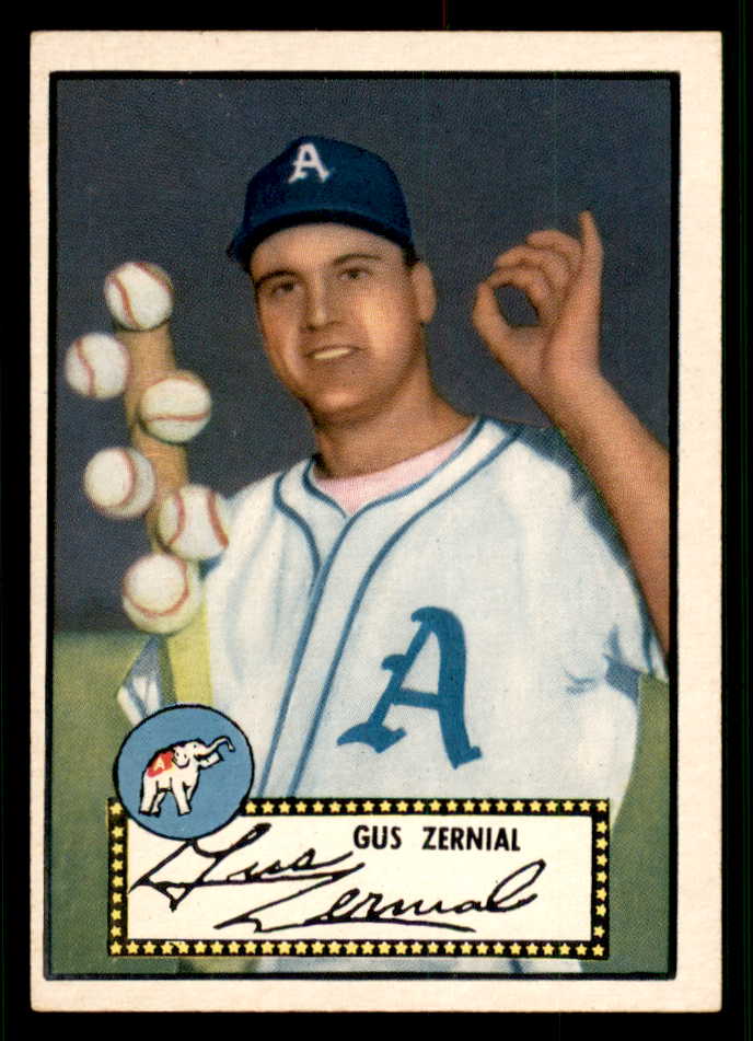 1952 Topps Baseball #031 Gus Zernial A's EX-MT Black 544123