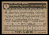 1952 Topps Baseball #031 Gus Zernial A's EX-MT Black 544123