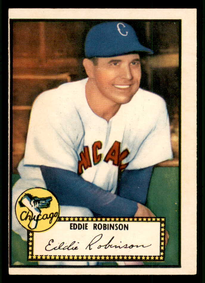 1952 Topps Baseball #032 Eddie Robinson White Sox VG-EX Red 544124