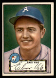 1952 Topps Baseball #034 Elmer Valo A's EX-MT Black 544125