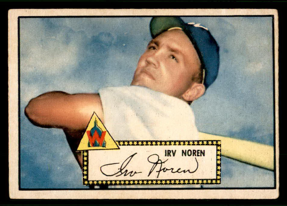 1952 Topps Baseball #040 Irv Noren Senators VG-EX Red 544129