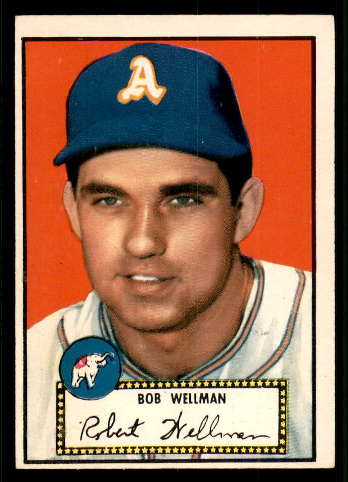 1952 Topps Baseball #041 Bob Wellman A's EX-MT Red 544130
