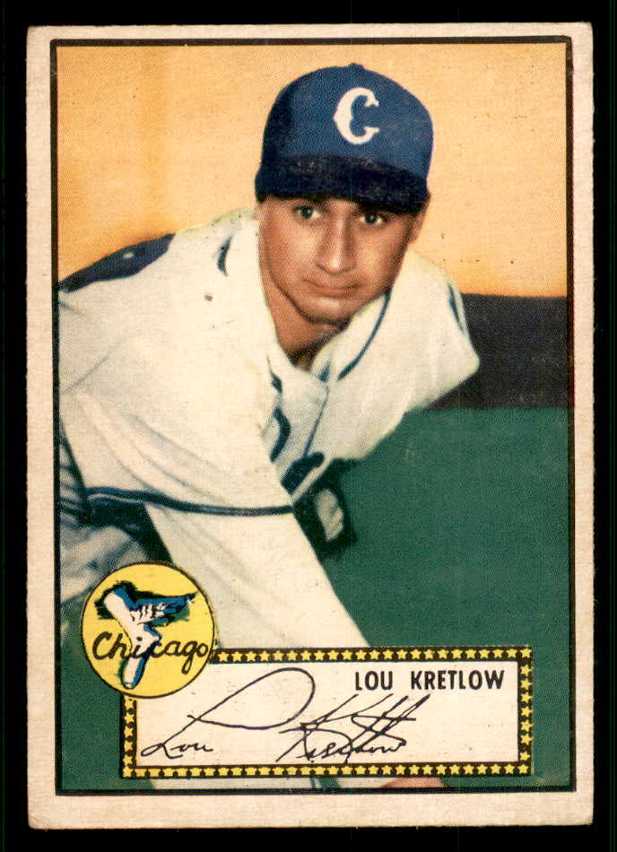 1952 Topps Baseball #042 Lou Kretlow White Sox VG-EX Red 544131