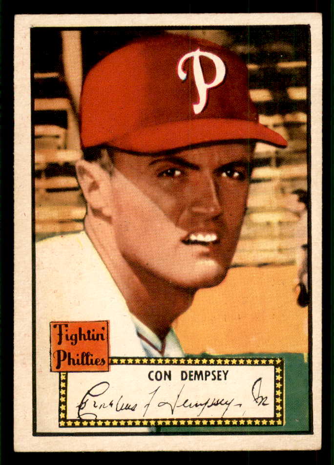 1952 Topps Baseball #044 Con Dempsey Phillies EX-MT Red 544133