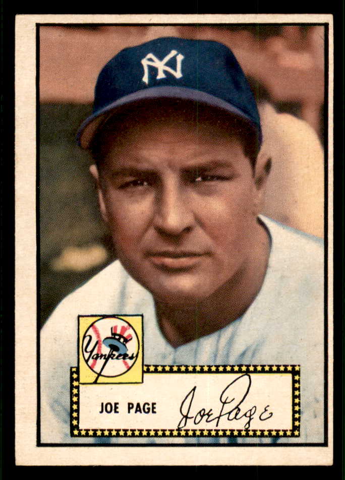 1952 Topps Baseball #048 Joe Page Yankees EX-MT Black 544134
