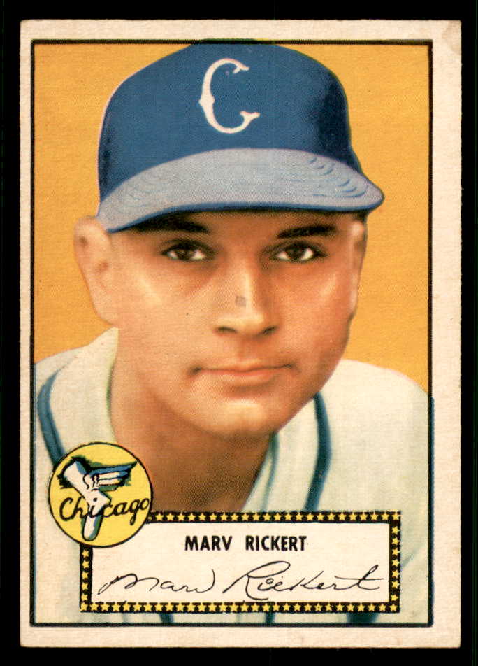 1952 Topps Baseball #050 Marv Rickert White Sox EX-MT Red 544136