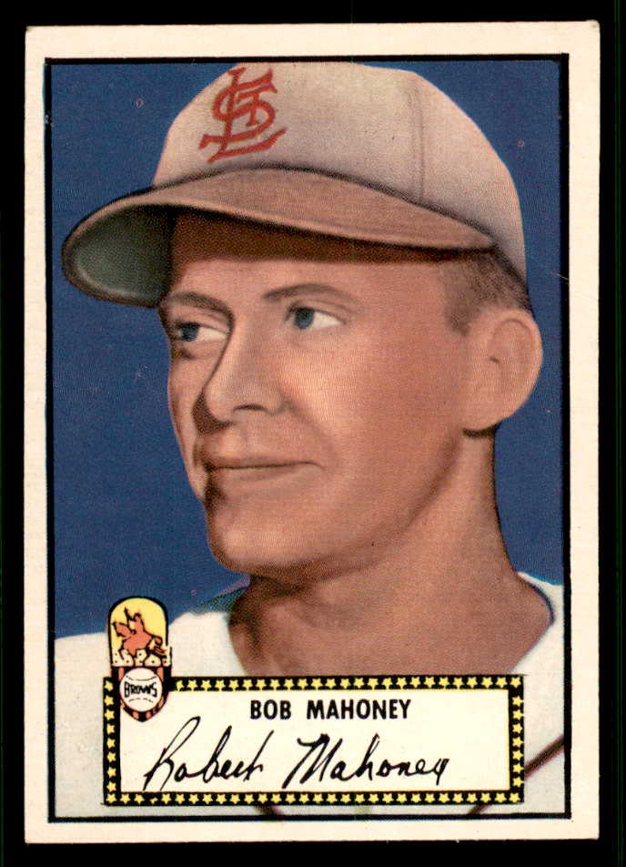 1952 Topps Baseball #058 Bob Mahoney Browns EX-MT Black 544141