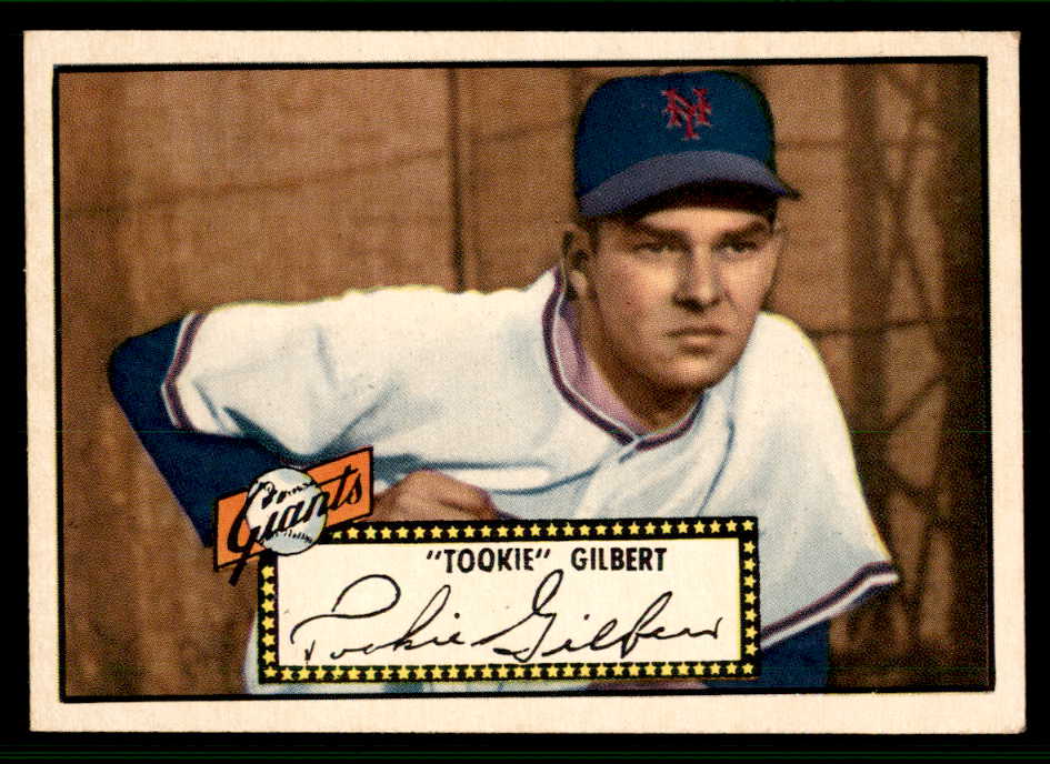 1952 Topps Baseball #061 Tookie Gilbert Giants EX-MT Black 544143