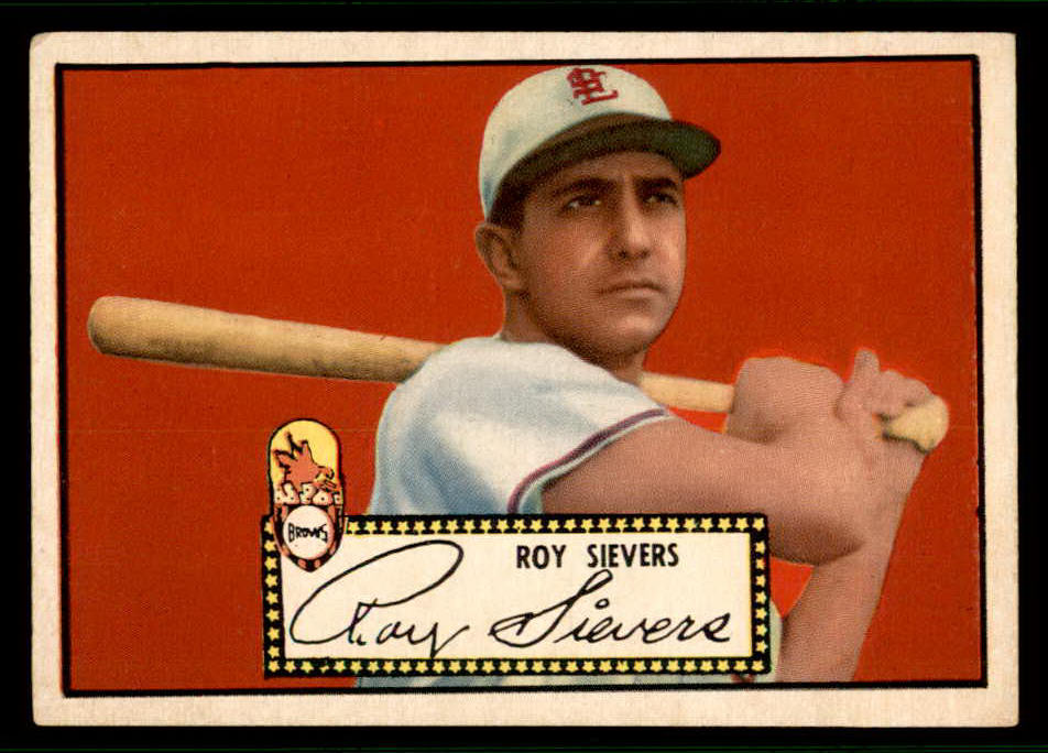 1952 Topps Baseball #064 Roy Sievers Browns VG-EX Black 544145