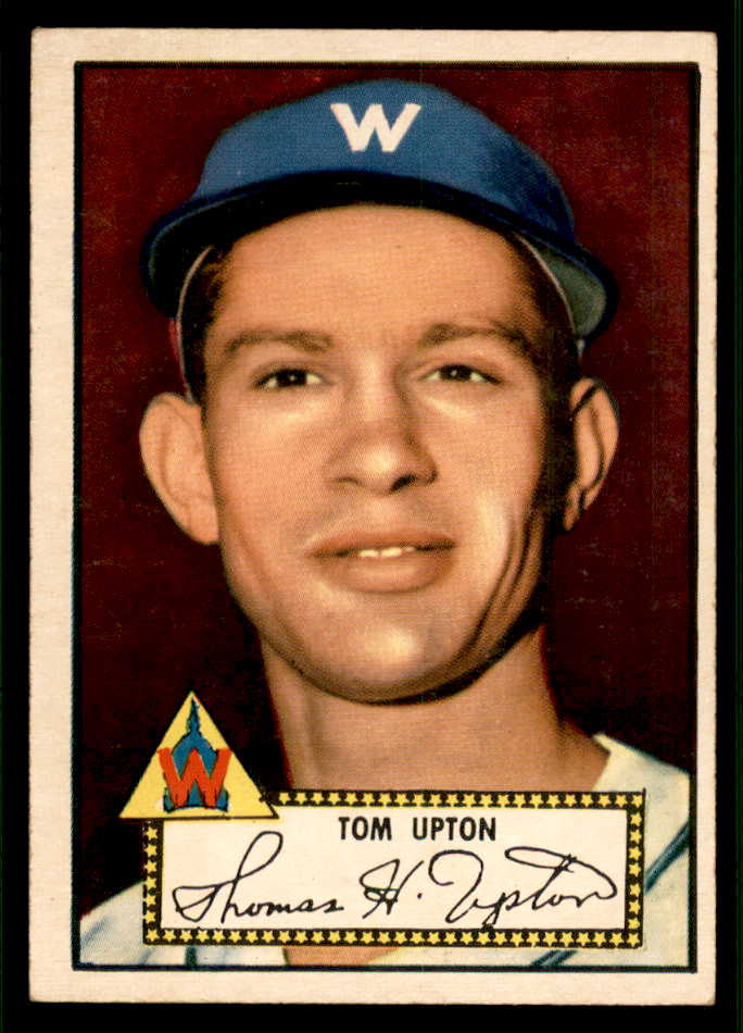 1952 Topps Baseball #071 Tom Upton Senators EX-MT Red 544151