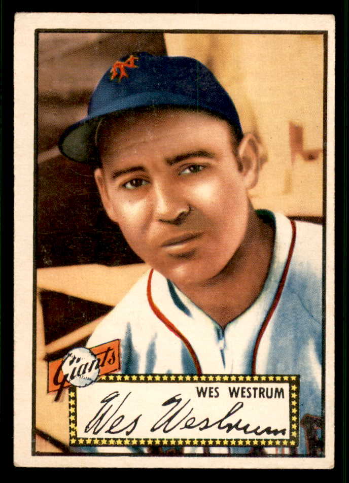 1952 Topps Baseball #075 Wes Westrum Giants VG-EX Red 544153