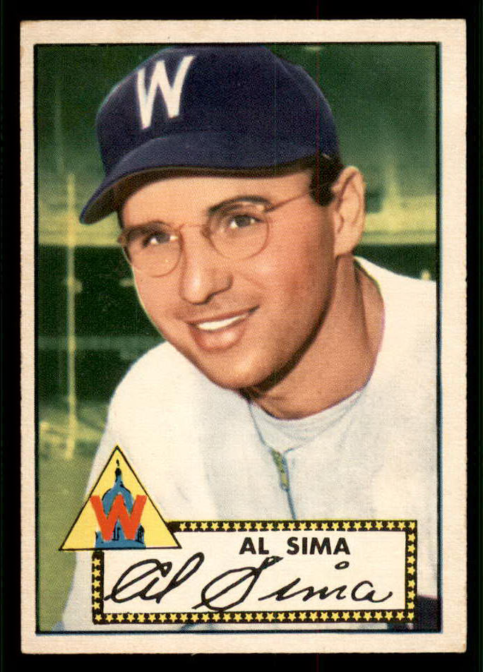 1952 Topps Baseball #093 Al Sima Senators EX-MT 544168