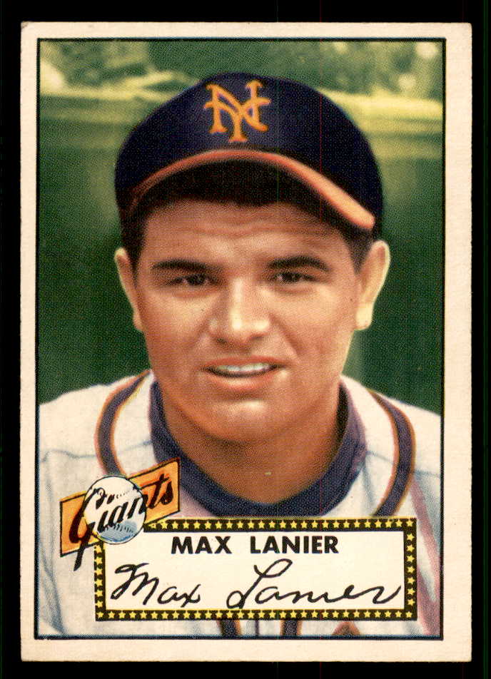 1952 Topps Baseball #101 Max Lanier Giants EX+/EX-MT 544176