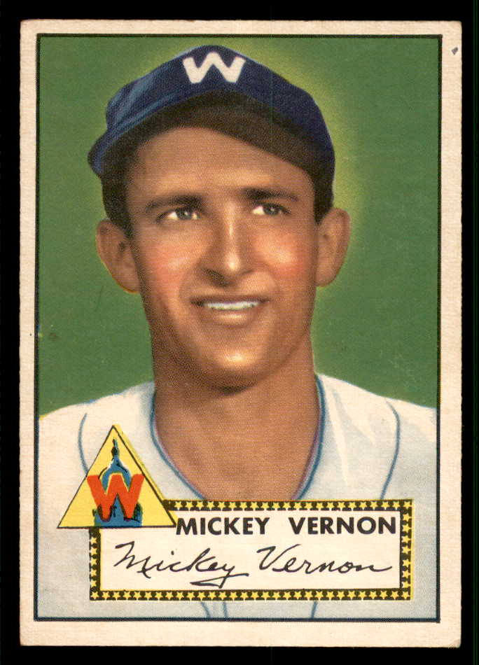 1952 Topps Baseball #106 Mickey Vernon Senators EX+/EX-MT 544181