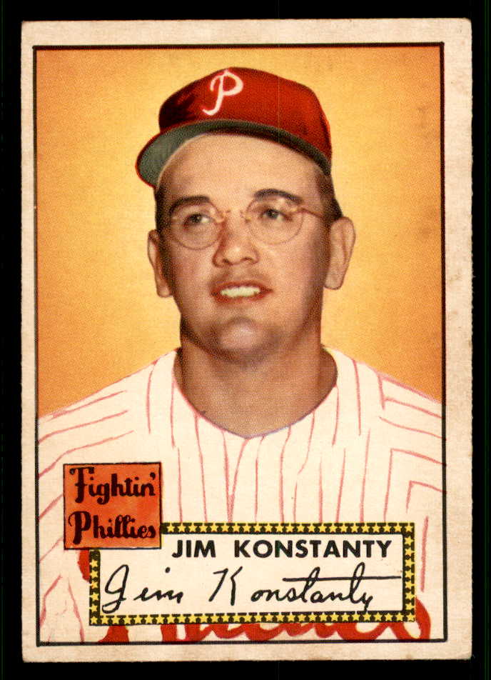 1952 Topps Baseball #108 Jim Konstanty Phillies EX 544183