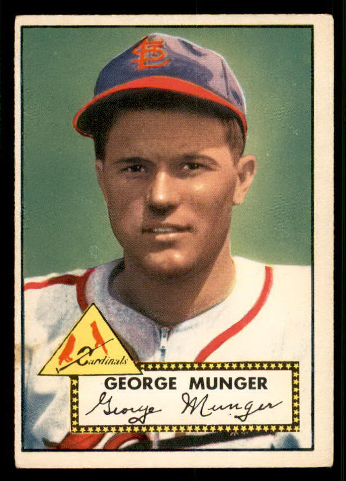 1952 Topps Baseball #115 George Munger Cardinals EX-MT 544190