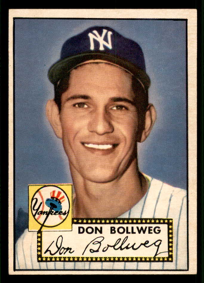 1952 Topps Baseball #128 Don Bollweg Yankees EX-MT 544203